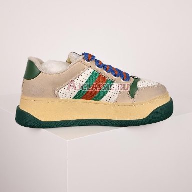 Gucci Screener Off White Green Red Sneaker Off White/Beige/Green/Red 756465 0YIA0 9547 Replicas Shoes