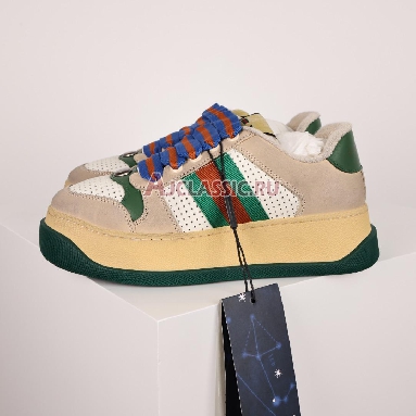 Gucci Screener Off White Green Red Sneaker Off White/Beige/Green/Red 756465 0YIA0 9547 Replicas Shoes