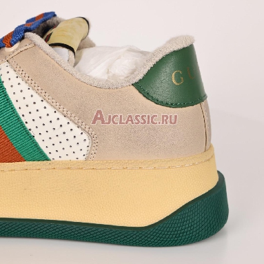 Gucci Screener Off White Green Red Sneaker Off White/Beige/Green/Red 756465 0YIA0 9547 Replicas Shoes