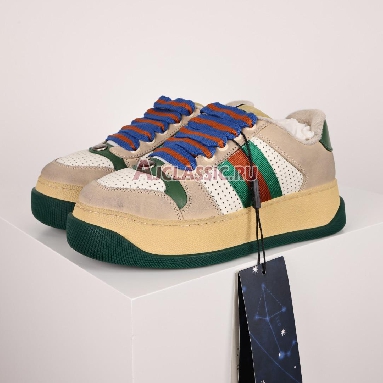 Gucci Screener Off White Green Red Sneaker Off White/Beige/Green/Red 756465 0YIA0 9547 Replicas Shoes