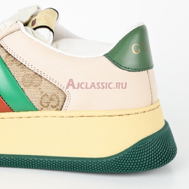 Gucci Screener GG Motif - Beige Green Sneaker Beige/Ebony/Green/Red 777106 AAC72 9554 Replicas Shoes