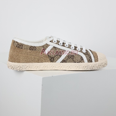 Gucci GG Canvas Trainer White Beige Monogram Beige/Ebony 759055 FAC19 9756_2 Replicas Shoes