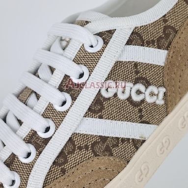 Gucci GG Canvas Trainer White Beige Monogram Beige/Ebony 759055 FAC19 9756_2 Replicas Shoes