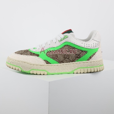 Gucci Re-Web GG Canvas - Beige Fluorescent Green Sneaker Beige/Ebony/Fluorescent Green 787476 AADHW 9571 Replicas Shoes