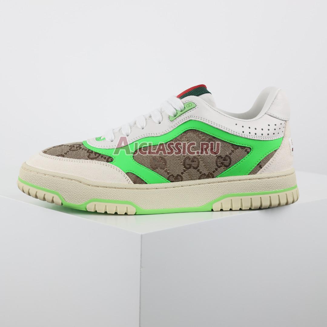 Gucci Re-Web "GG Canvas - Beige Fluorescent Green" Sneaker 787476 AADHW 9571