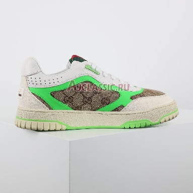 Gucci Re-Web GG Canvas - Beige Fluorescent Green Sneaker Beige/Ebony/Fluorescent Green 787476 AADHW 9571 Replicas Shoes