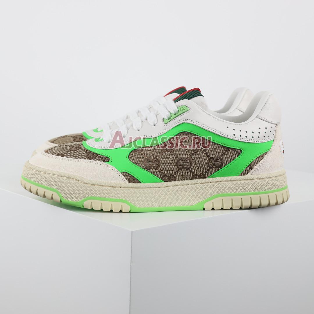 Gucci Re-Web "GG Canvas - Beige Fluorescent Green" Sneaker 787476 AADHW 9571