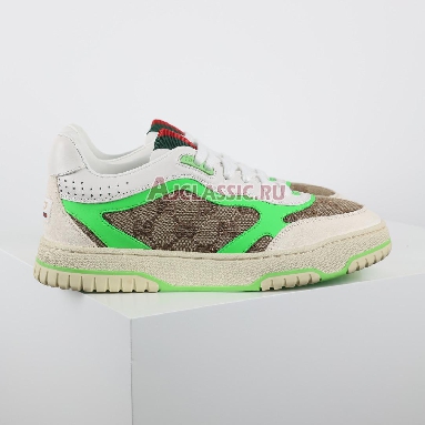 Gucci Re-Web GG Canvas - Beige Fluorescent Green Sneaker Beige/Ebony/Fluorescent Green 787476 AADHW 9571 Replicas Shoes