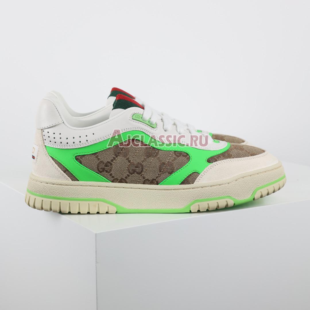 Gucci Re-Web "GG Canvas - Beige Fluorescent Green" Sneaker 787476 AADHW 9571