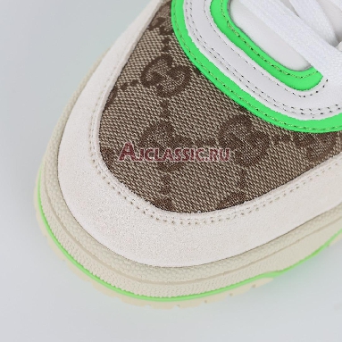 Gucci Re-Web GG Canvas - Beige Fluorescent Green Sneaker Beige/Ebony/Fluorescent Green 787476 AADHW 9571 Replicas Shoes