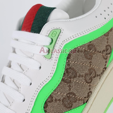 Gucci Re-Web GG Canvas - Beige Fluorescent Green Sneaker Beige/Ebony/Fluorescent Green 787476 AADHW 9571 Replicas Shoes