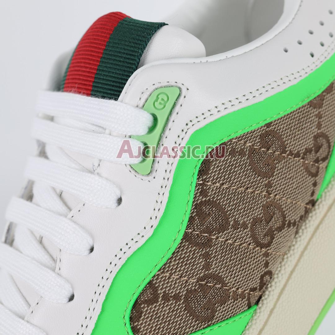 Gucci Re-Web "GG Canvas - Beige Fluorescent Green" Sneaker 787476 AADHW 9571