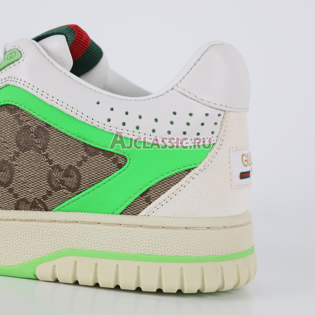 Gucci Re-Web "GG Canvas - Beige Fluorescent Green" Sneaker 787476 AADHW 9571