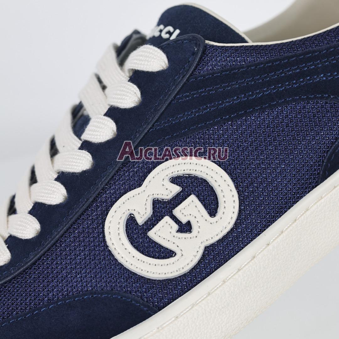 Gucci G74 "Interlocking G - Blue Suede" Sneaker 791742 AADM0 4141