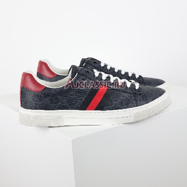 Gucci Ace GG Supreme Canvas - Black Sneaker Black/Red 760775 FACMZ 1065 Replicas Shoes