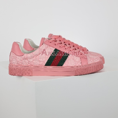 Gucci Ace GG Crystal Canvas - Pink Wmns Sneaker Pink/Green/Red 760774 FACRF 5856 Replicas Shoes