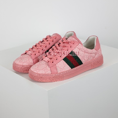 Gucci Ace GG Crystal Canvas - Pink Wmns Sneaker Pink/Green/Red 760774 FACRF 5856 Mens Womens Shoes