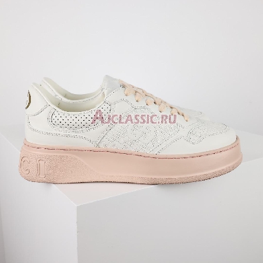 Gucci GG Embossed White Beige Wmns Sneaker White/Beige 684911 1XL10 9014 Replicas Shoes