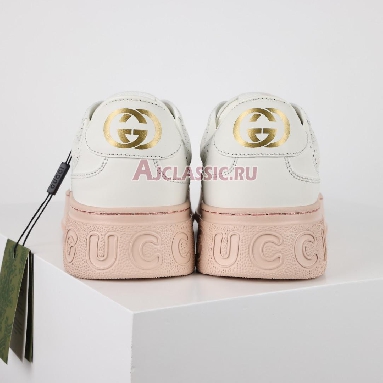 Gucci GG Embossed White Beige Wmns Sneaker White/Beige 684911 1XL10 9014 Replicas Shoes