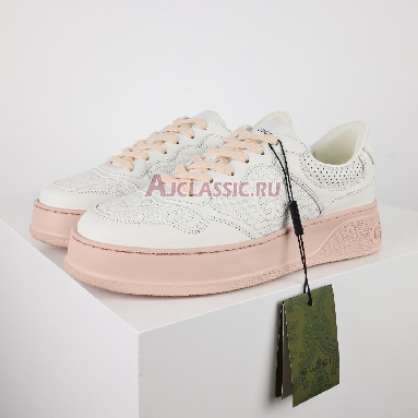 Gucci GG Embossed White Beige Wmns Sneaker White/Beige 684911 1XL10 9014 Replicas Shoes