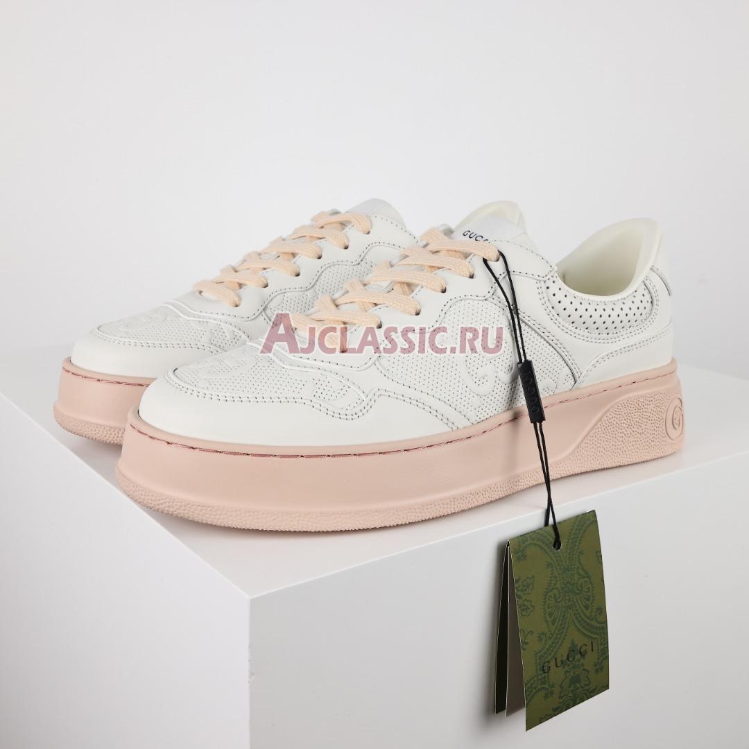 Gucci GG Embossed "White Beige" Wmns Sneaker 684911 1XL10 9014