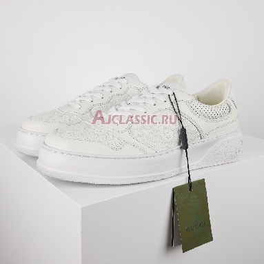 Gucci GG Embossed White Sneaker White/White 669582 1XL10 9014 Replicas Shoes