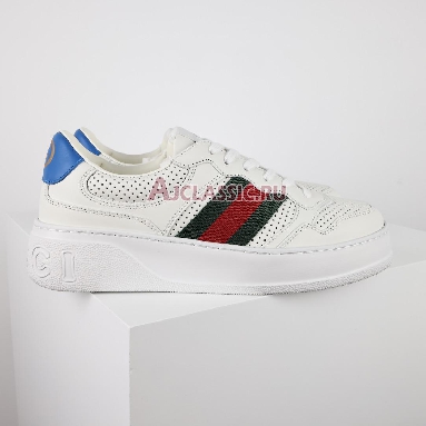 Gucci Chunky GG Web White Blue Sneaker White/Green/Blue 669698 UPG10 9060 Replicas Shoes