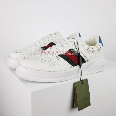 Gucci Chunky GG Web White Blue Sneaker White/Green/Blue 669698 UPG10 9060 Replicas Shoes