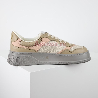 Gucci GG Oatmeal Light Pink Wmns Sneaker Oatmeal/Light Pink/White/Beige 700775 UPG90 9595 Replicas Shoes