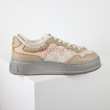 Gucci GG Oatmeal Light Pink Wmns Sneaker Oatmeal/Light Pink/White/Beige 700775 UPG90 9595 Replicas Shoes