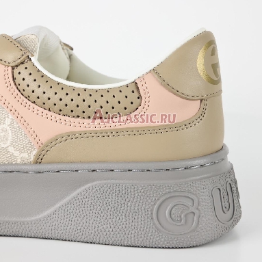 Gucci GG Oatmeal Light Pink Wmns Sneaker Oatmeal/Light Pink/White/Beige 700775 UPG90 9595 Replicas Shoes