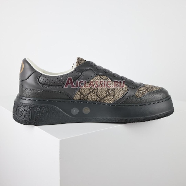 Gucci Lace Up GG Monogram - Black Sneaker Black/Beige 669582 AAEFU 1000_2 Mens Womens Shoes