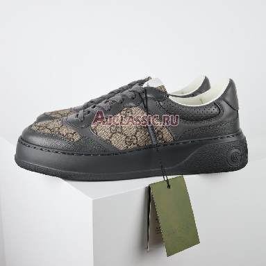 Gucci Lace Up GG Monogram - Black Sneaker Black/Beige 669582 AAEFU 1000_2 Replicas Shoes