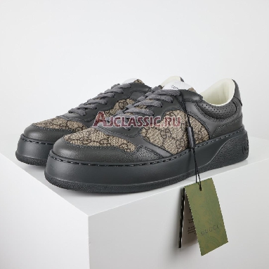 Gucci Lace Up GG Monogram - Black Sneaker Black/Beige 669582 AAEFU 1000_2 Replicas Shoes