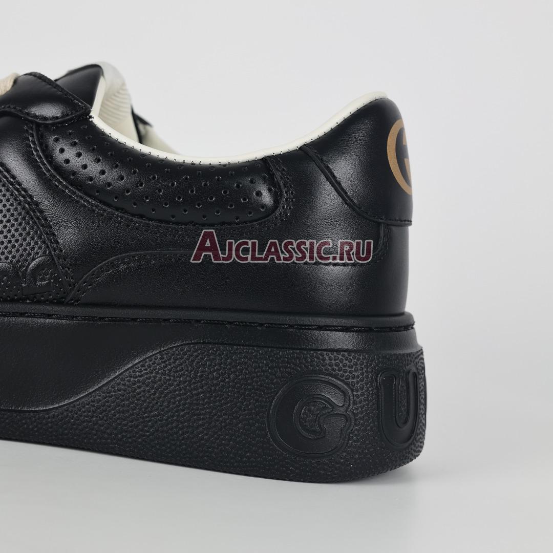 Gucci GG Embossed "Black Leather" Sneaker 669582 1XL10 1000