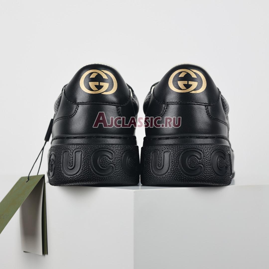 Gucci GG Embossed "Black Leather" Sneaker 669582 1XL10 1000