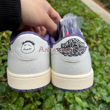 Travis Scott x Air Jordan 1 Low Reverse Purple Purple/White CQ4277-117 Mens Womens Shoes