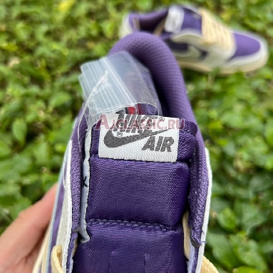 Travis Scott x Air Jordan 1 Low Reverse Purple Purple/White CQ4277-117 Mens Womens Shoes