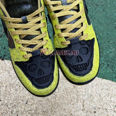 Nike Dunk Low Halloween Skull Bright Cactus/Black-Green Curry HV6103-300 Mens Womens Shoes