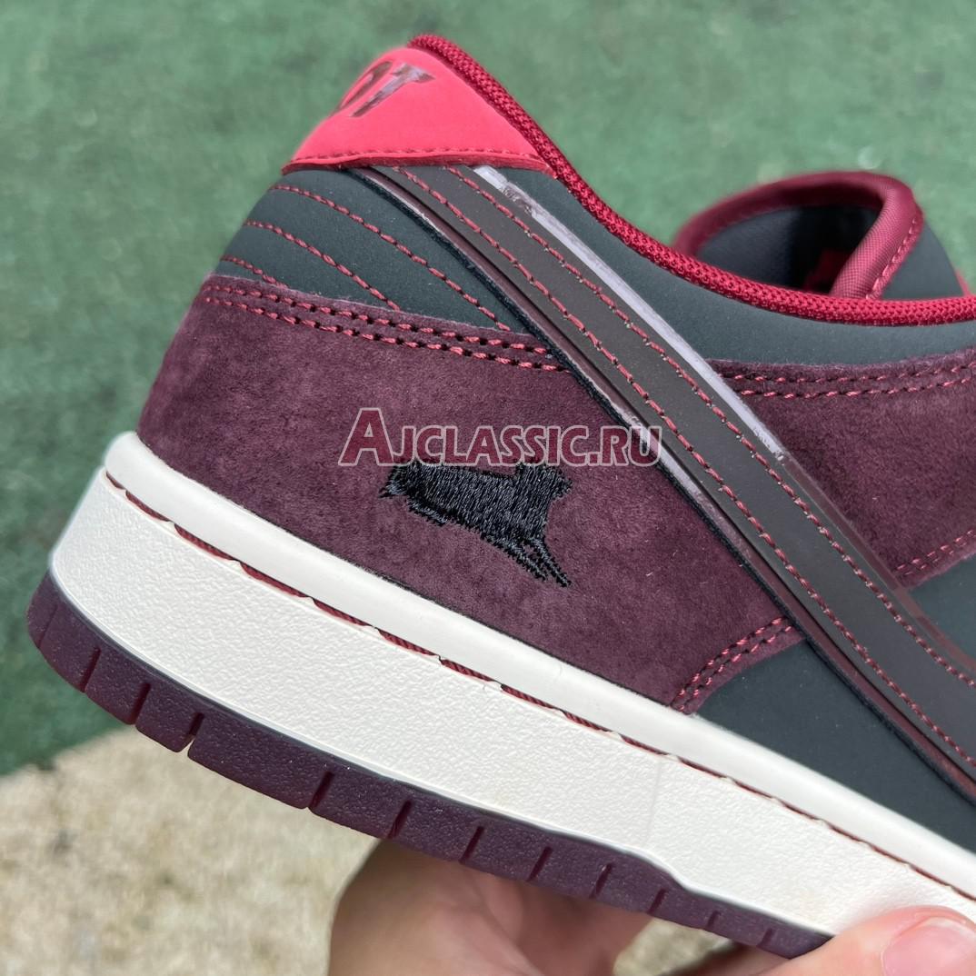 New RIOT Skateshop x Nike Dunk Low SB "Mahogany Dark Beetroot" FZ1289-200 Shoes