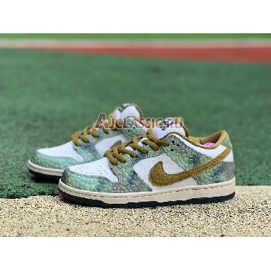 Alexis Sablone x Nike Dunk Low SB Chameleon Oil Green/Desert Moss/White HJ3386-300 Replicas Shoes