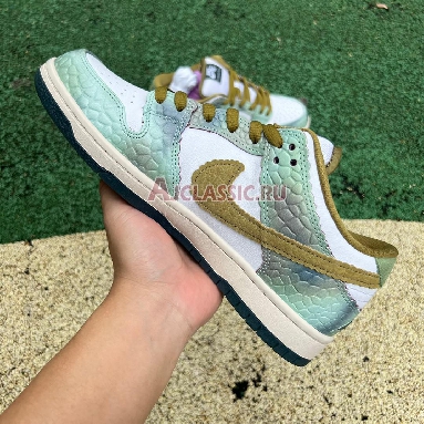 Alexis Sablone x Nike Dunk Low SB Chameleon Oil Green/Desert Moss/White HJ3386-300 Replicas Shoes