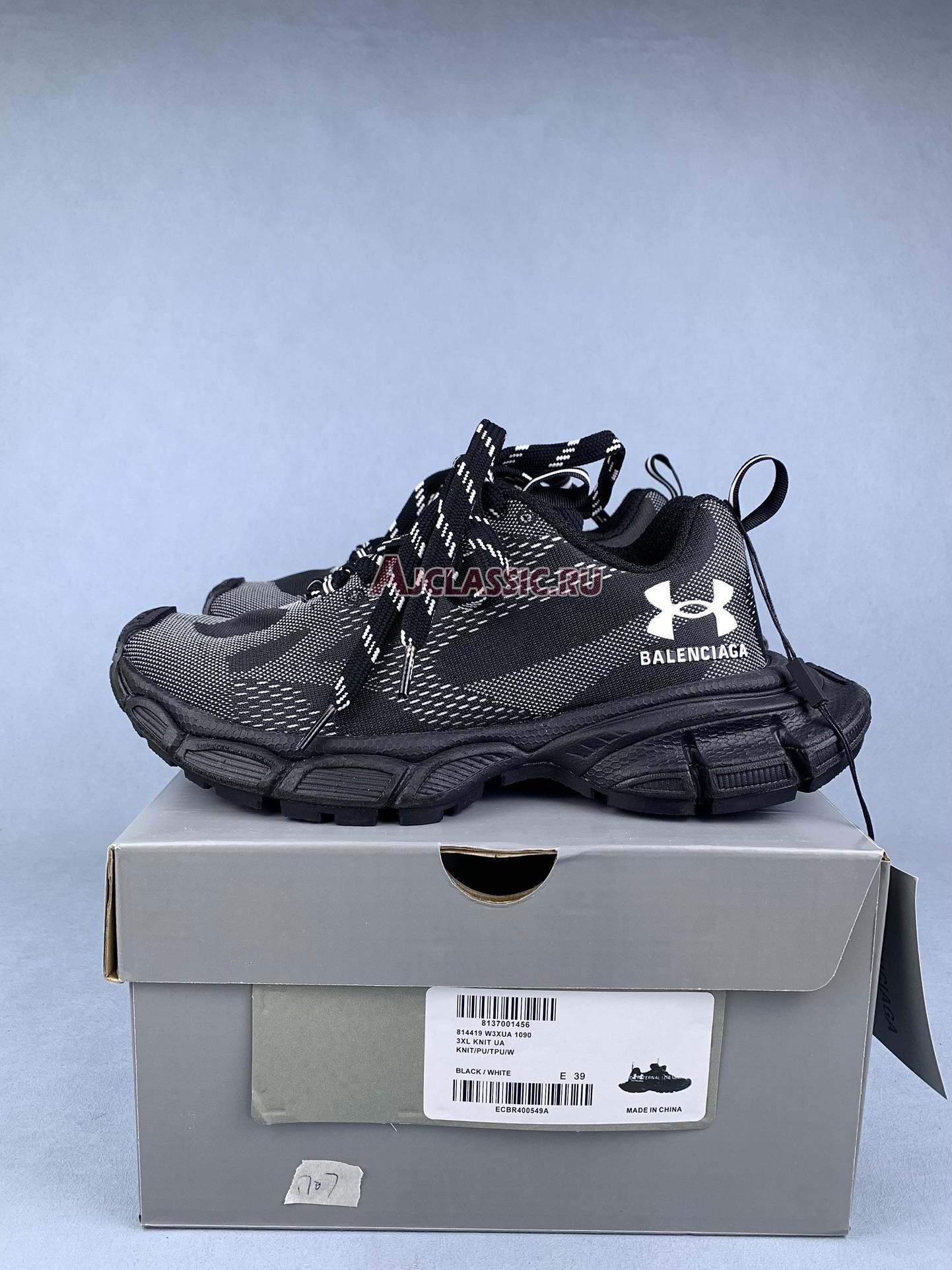 New Under Armour x Balenciaga 3XL Knit Sneaker "Black" 814419 W3XUA 1090 Shoes