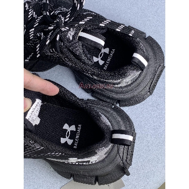 Under Armour x Balenciaga 3XL Knit Sneaker Black Black/White 814419 W3XUA 1090 Mens Womens Shoes