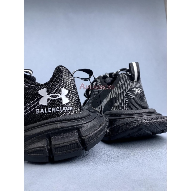 Under Armour x Balenciaga 3XL Knit Sneaker Black Black/White 814419 W3XUA 1090 Mens Womens Shoes