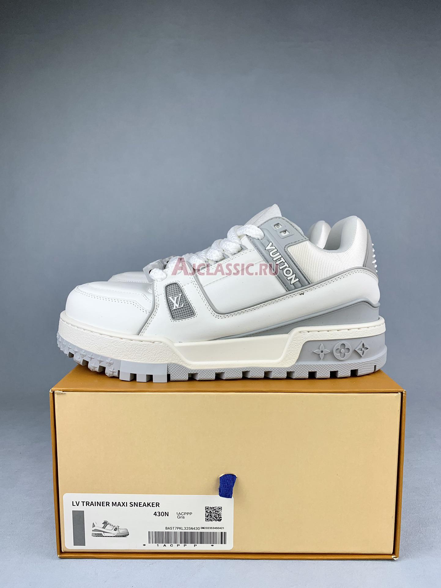 Louis Vuitton LV Trainer Maxi Sneaker "White Grey" 1ACRK5