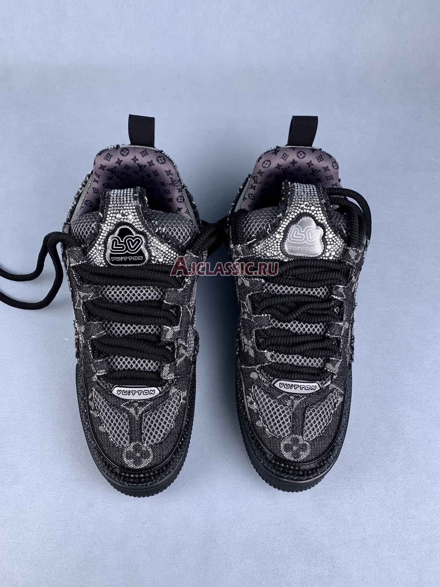 Louis Vuitton LV Skate Sneaker "Black Swarovski Monogram" 1ABMHV