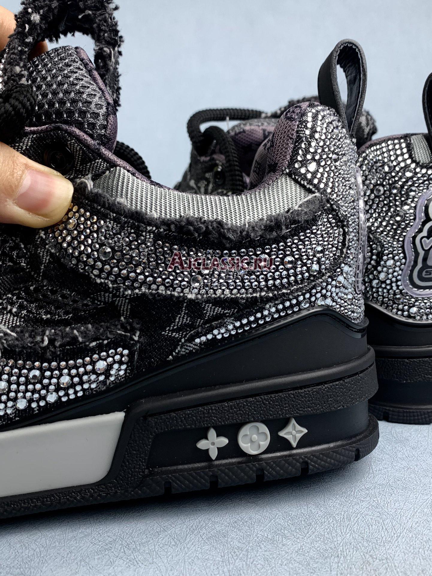 Louis Vuitton LV Skate Sneaker "Black Swarovski Monogram" 1ABMHV