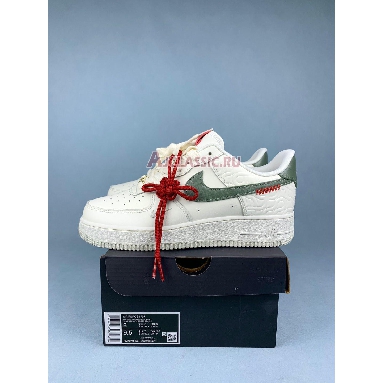 Nike Air Force 1 07 LE Year of the Snake Sail/Jade Horizon/Light Bone/University Red/Metallic Gold/Sail HV5979-130 Mens Womens Shoes