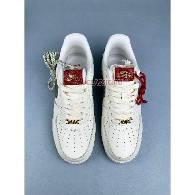 Nike Air Force 1 07 LE Year of the Snake Sail/Jade Horizon/Light Bone/University Red/Metallic Gold/Sail HV5979-130 Mens Womens Shoes